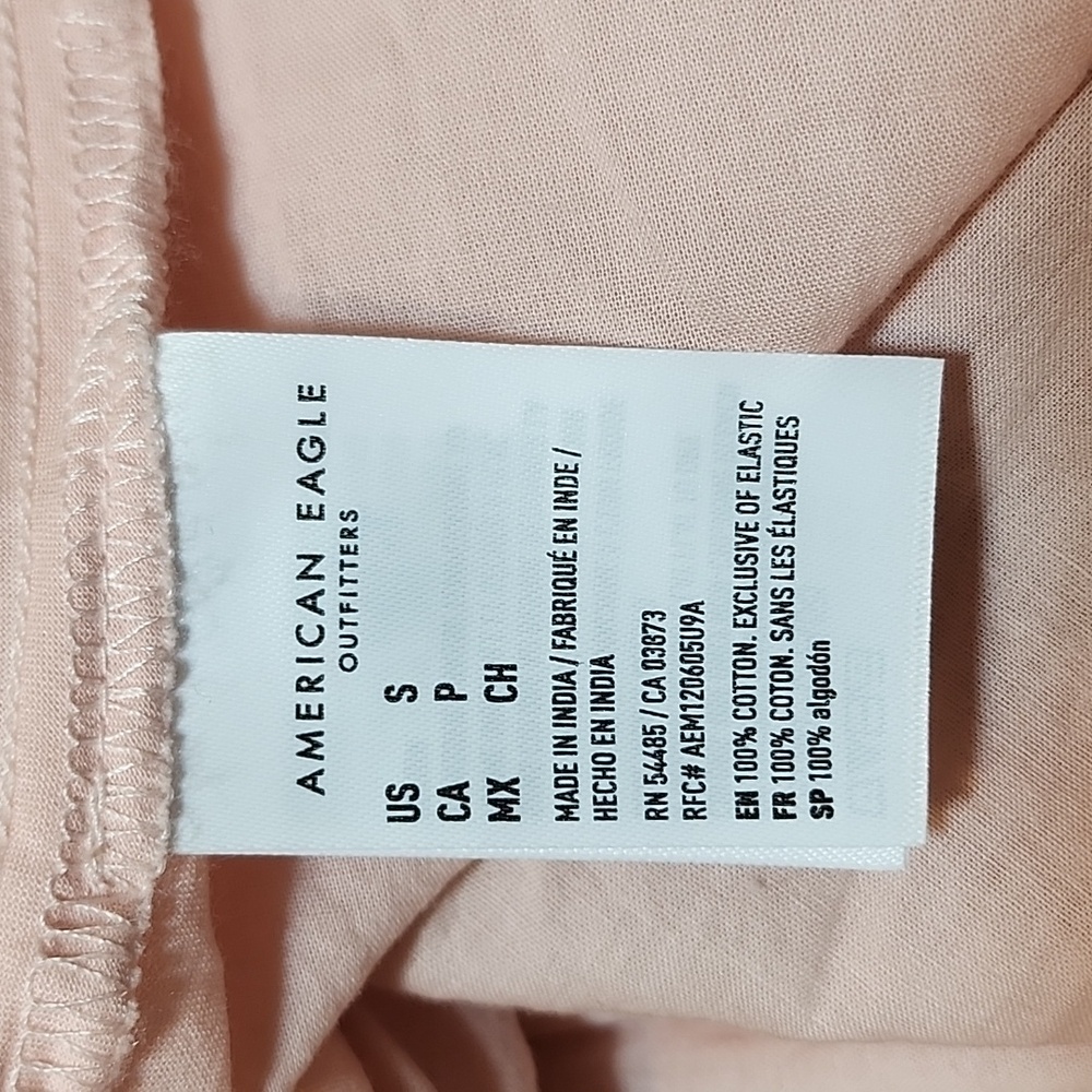 American EAGLE Y2K Baby Doll Ruffled  Floral Pink Dress Size Small - Picture 16 of 16
